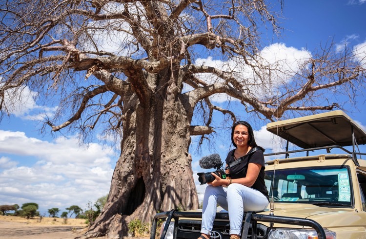 Marissa on assignment in Tanzania